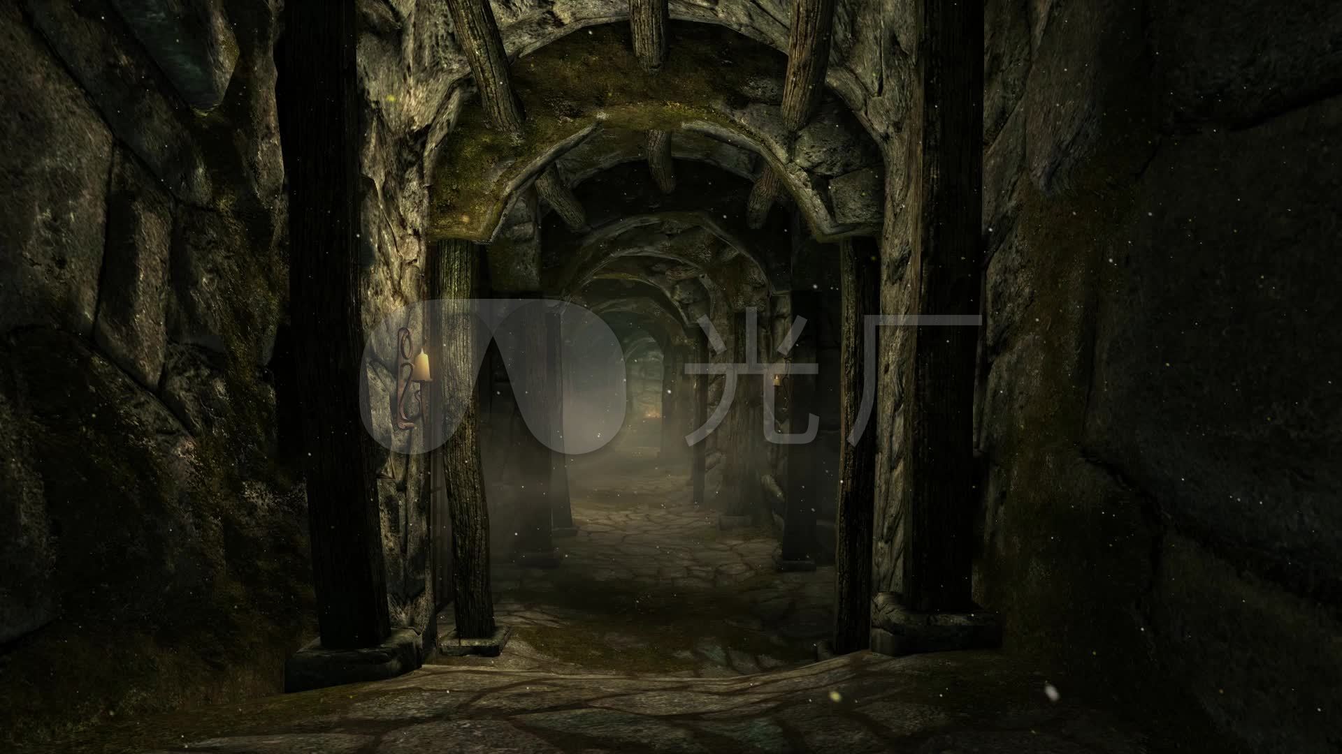 鬼吹灯墓道山洞_1920x1080_高清视频素材下载(编号:)