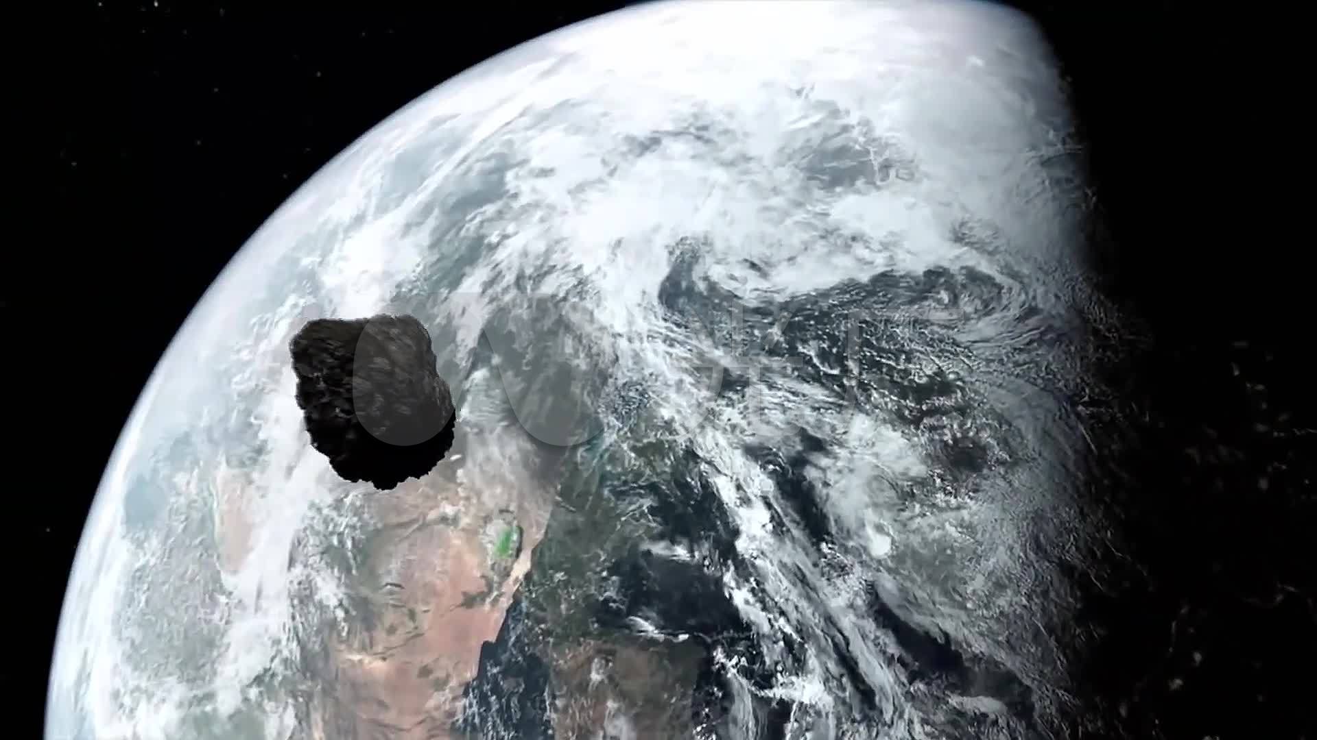 陨石撞地球大爆炸_1920x1080_高清视频素材下载(编号