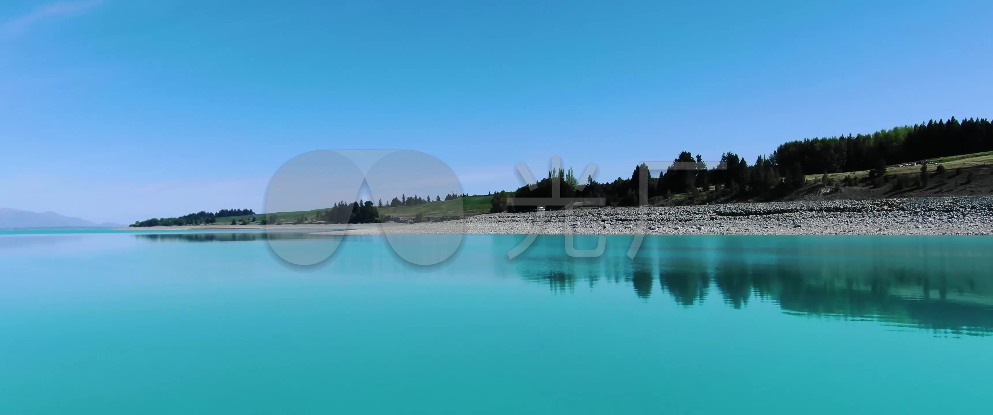 湖山一色湖泊美景