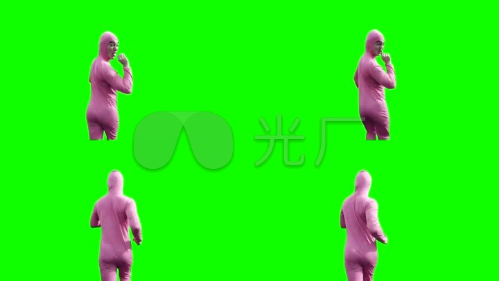 恶搞人物绿幕抠像素材