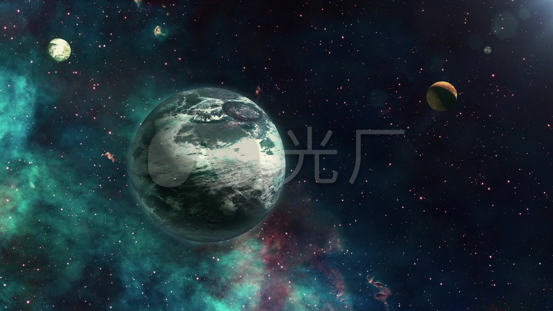 地球外星球星球科幻题材壮丽星球_1920x1080_高清视频