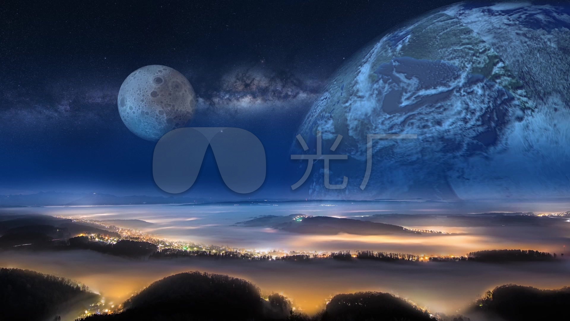 地球外星球星球科幻题材_1920x1080_高清视频素材下载