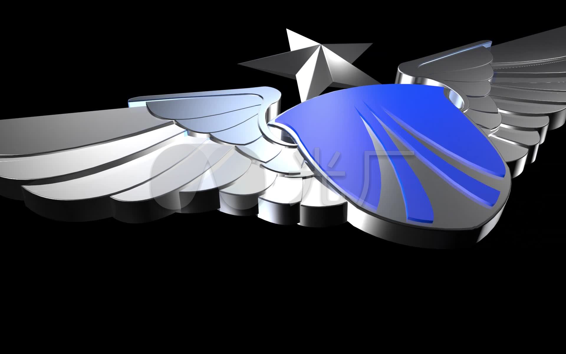 空军胸标_c4d工程下载(编号:3185586)_3d模型_vj师网