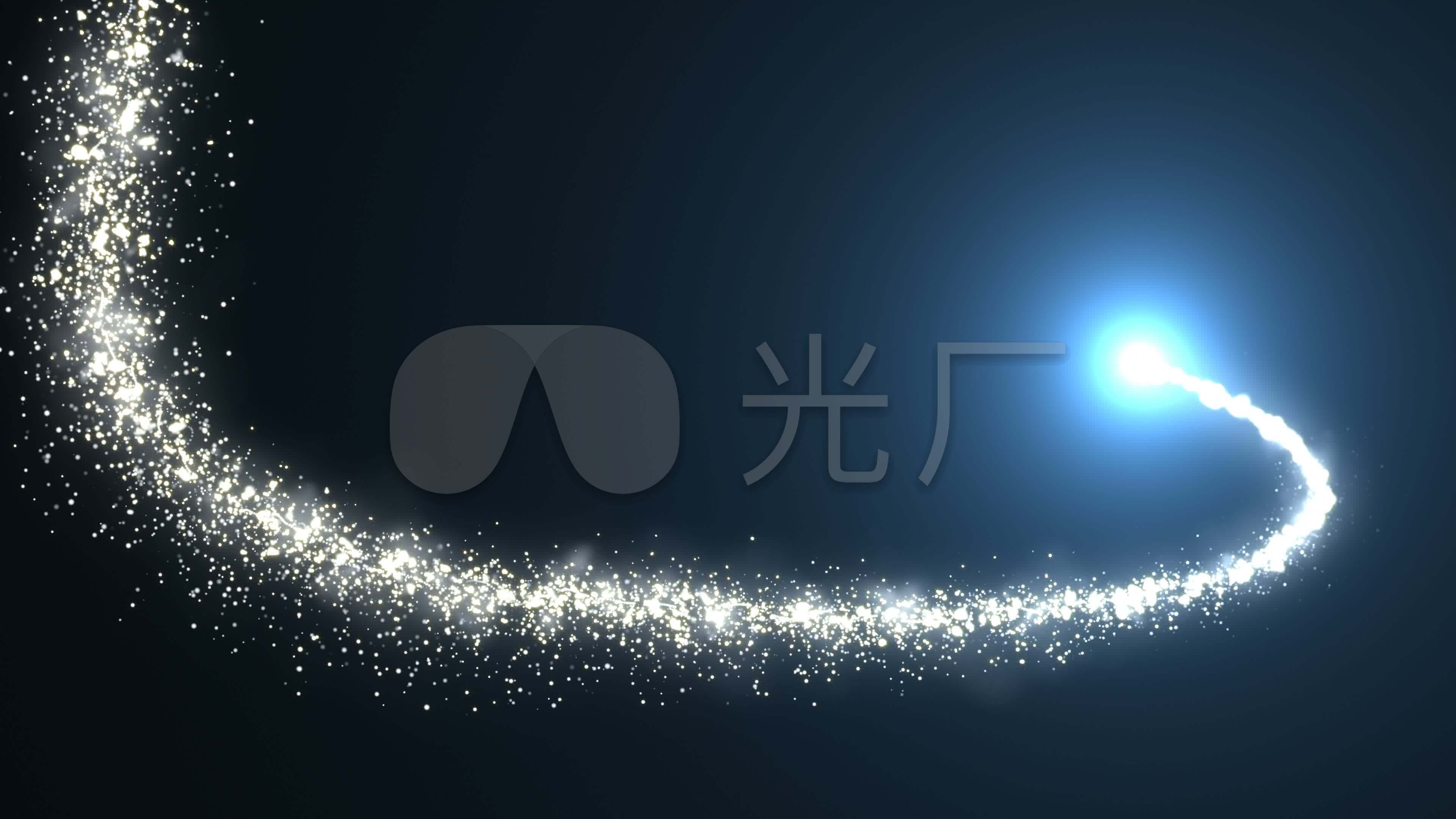 炫光粒子线条转场特效_3840x2160_高清视频素材下载