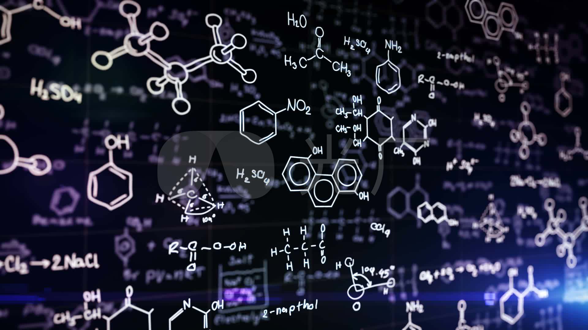 医学化学方程式视频素材_1920x1080_高清视频素材下载