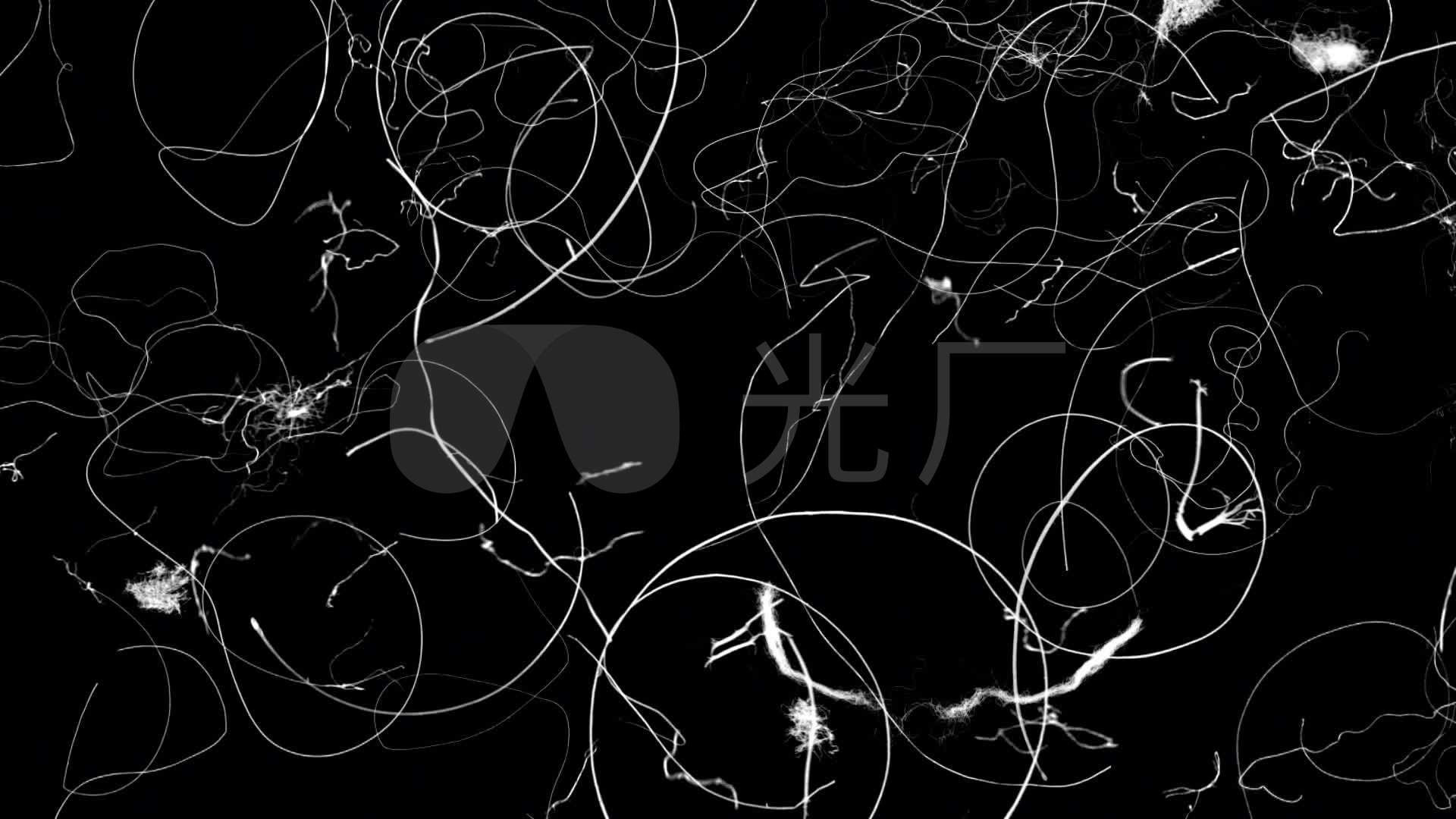 乱线毛线杂乱无章卡通动画_1920x1080_高清视频素材