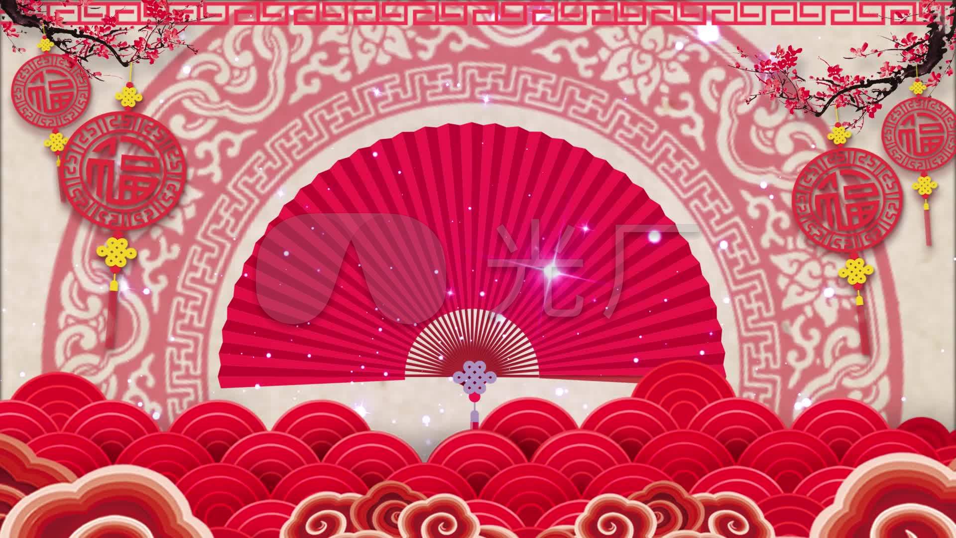 喜庆中国风图案曲艺相声小品背景-2