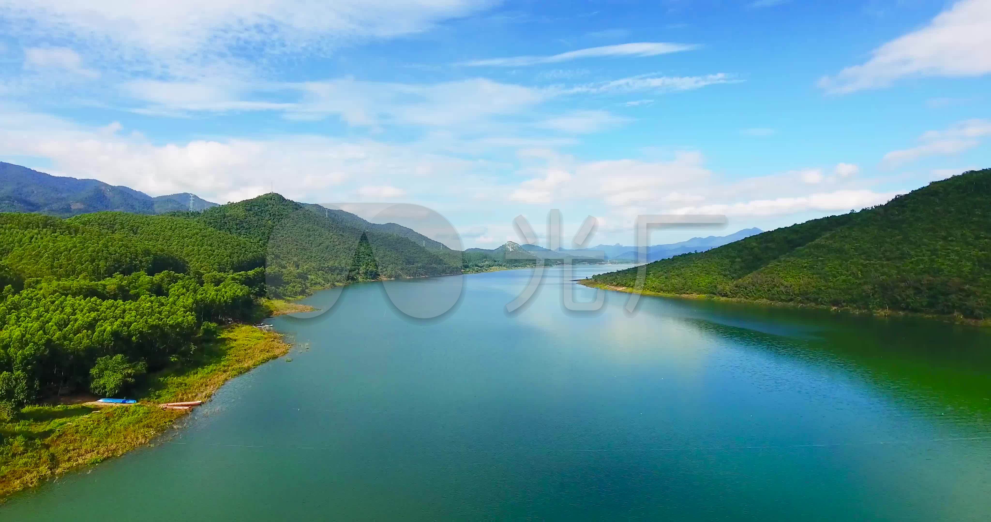素材 实拍 景观人文 海南大自然山水航拍4k 来自原始