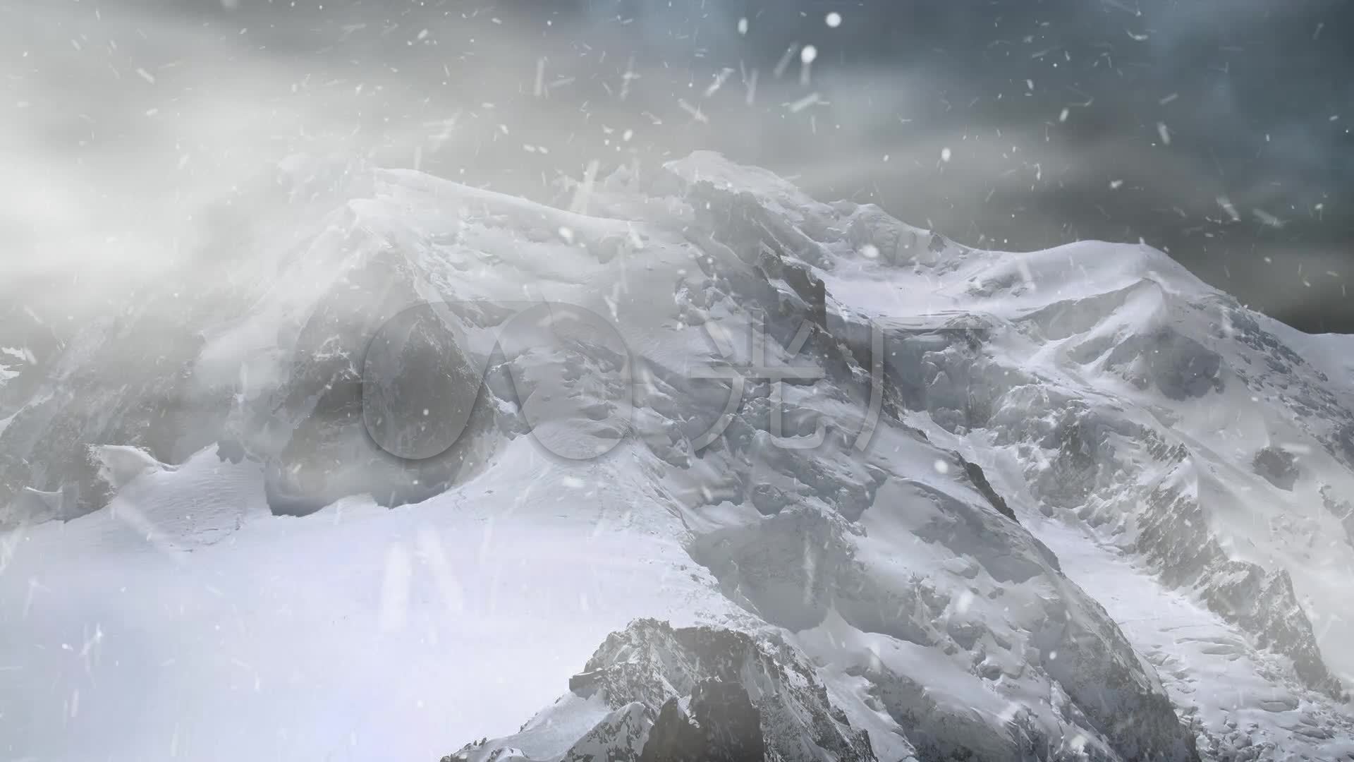 雪山暴风雪_1920x1080_高清视频素材下载(编号:3222776)_舞台背景_vj