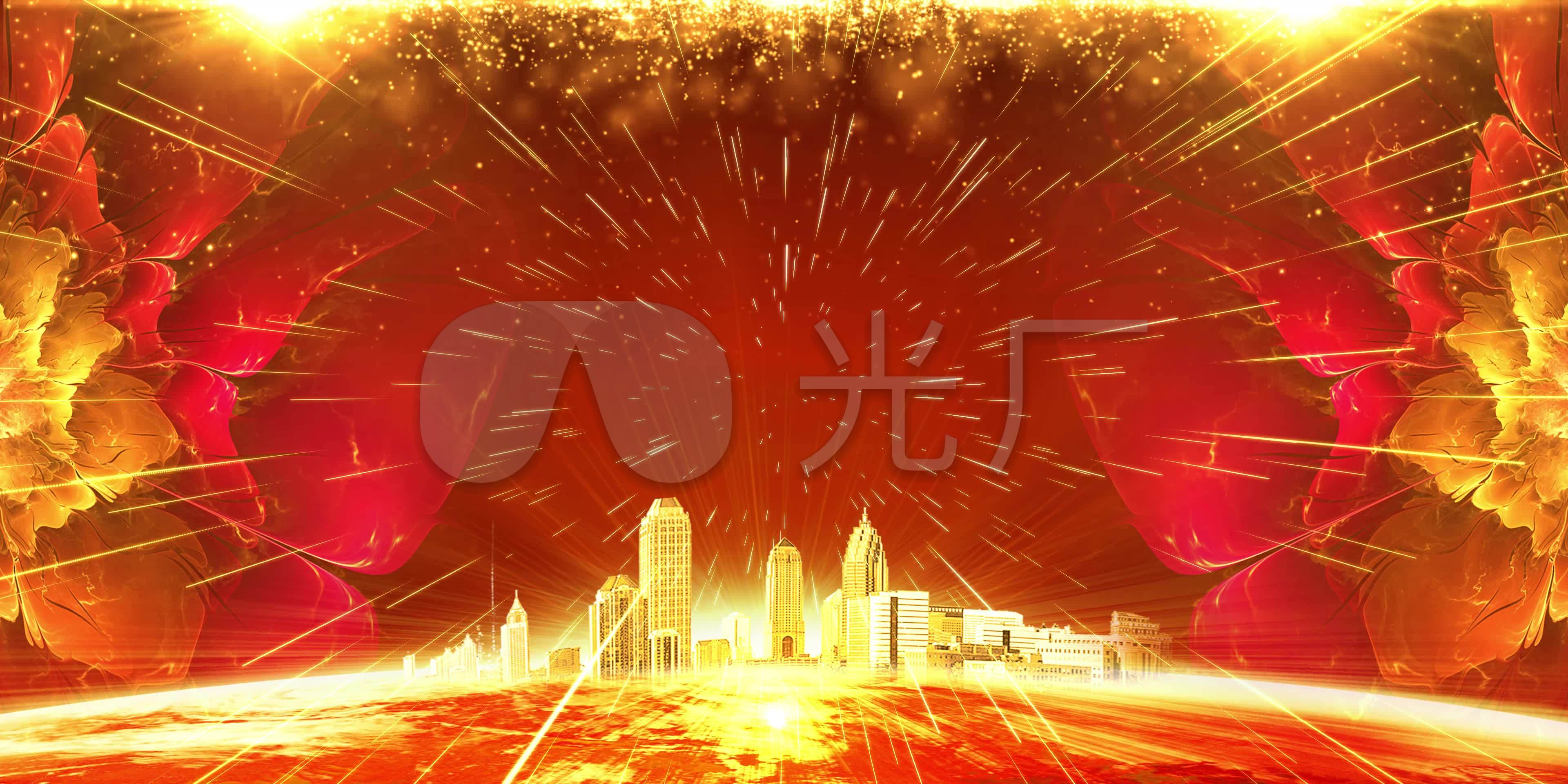 4k大气年会晚会舞台背景_3840x1920_高清视频素材下载