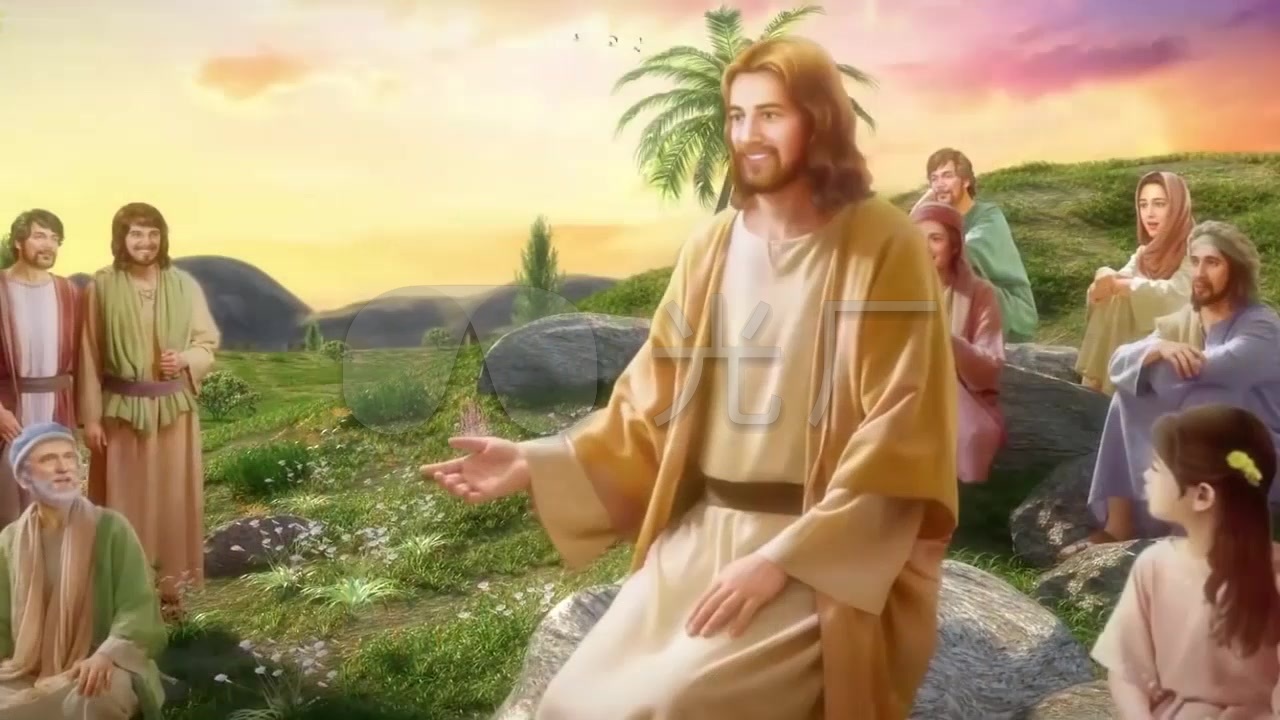 耶稣降生背景素材