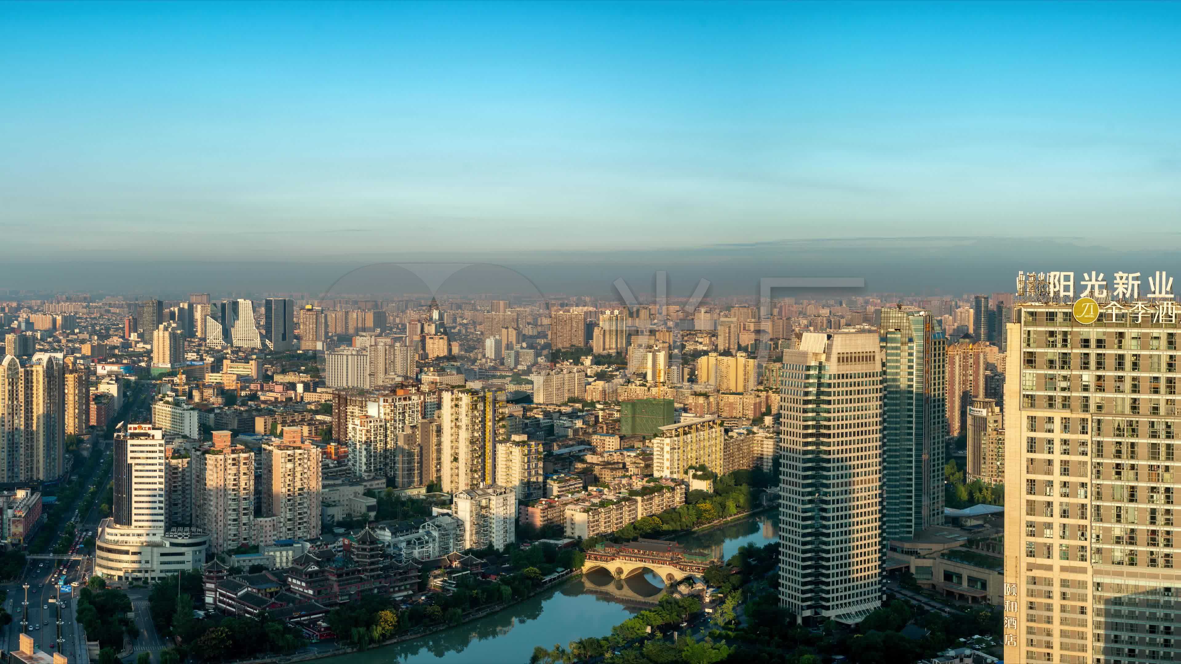 成都城市全景图视频(4k)_视频素材包下载(编号:)_实拍