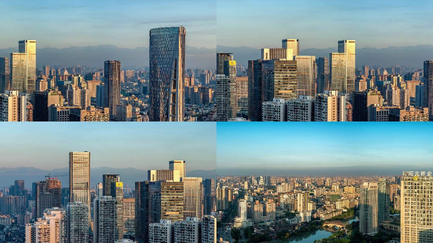 成都城市全景图视频(4k)