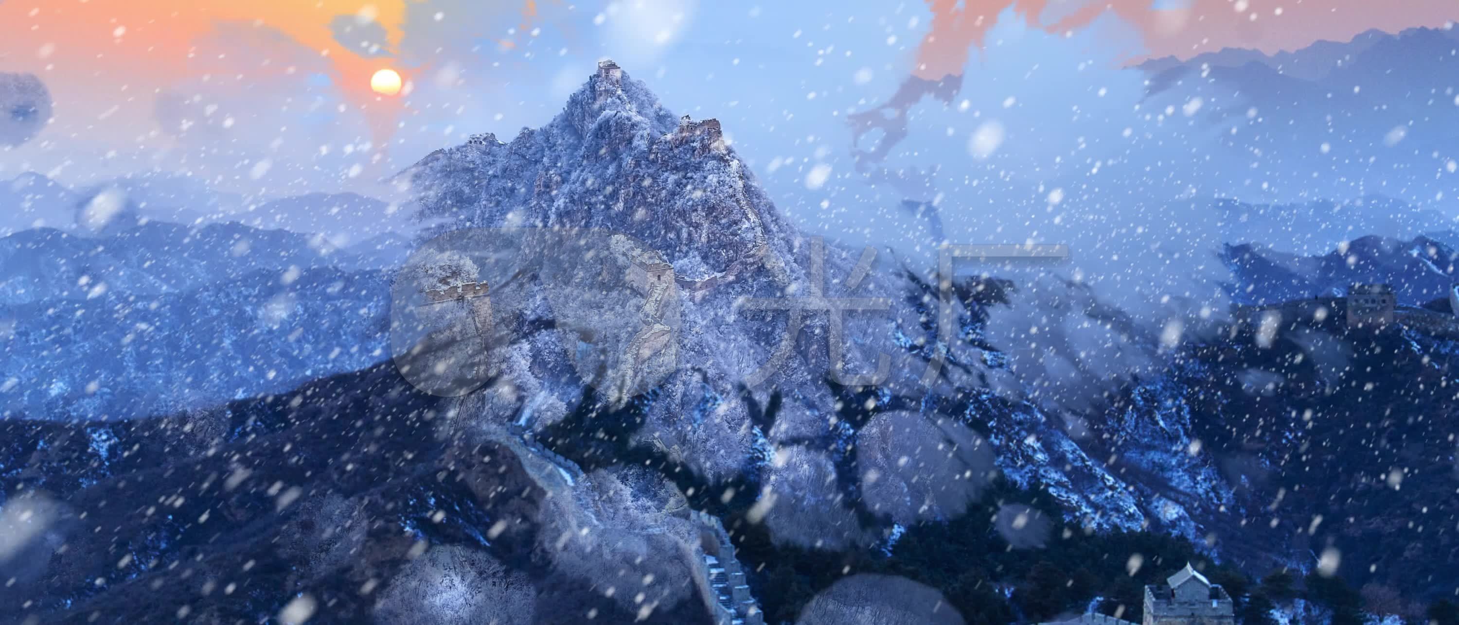 沁园春雪led大屏视频背景_3000x1286_高清视频素材(:)