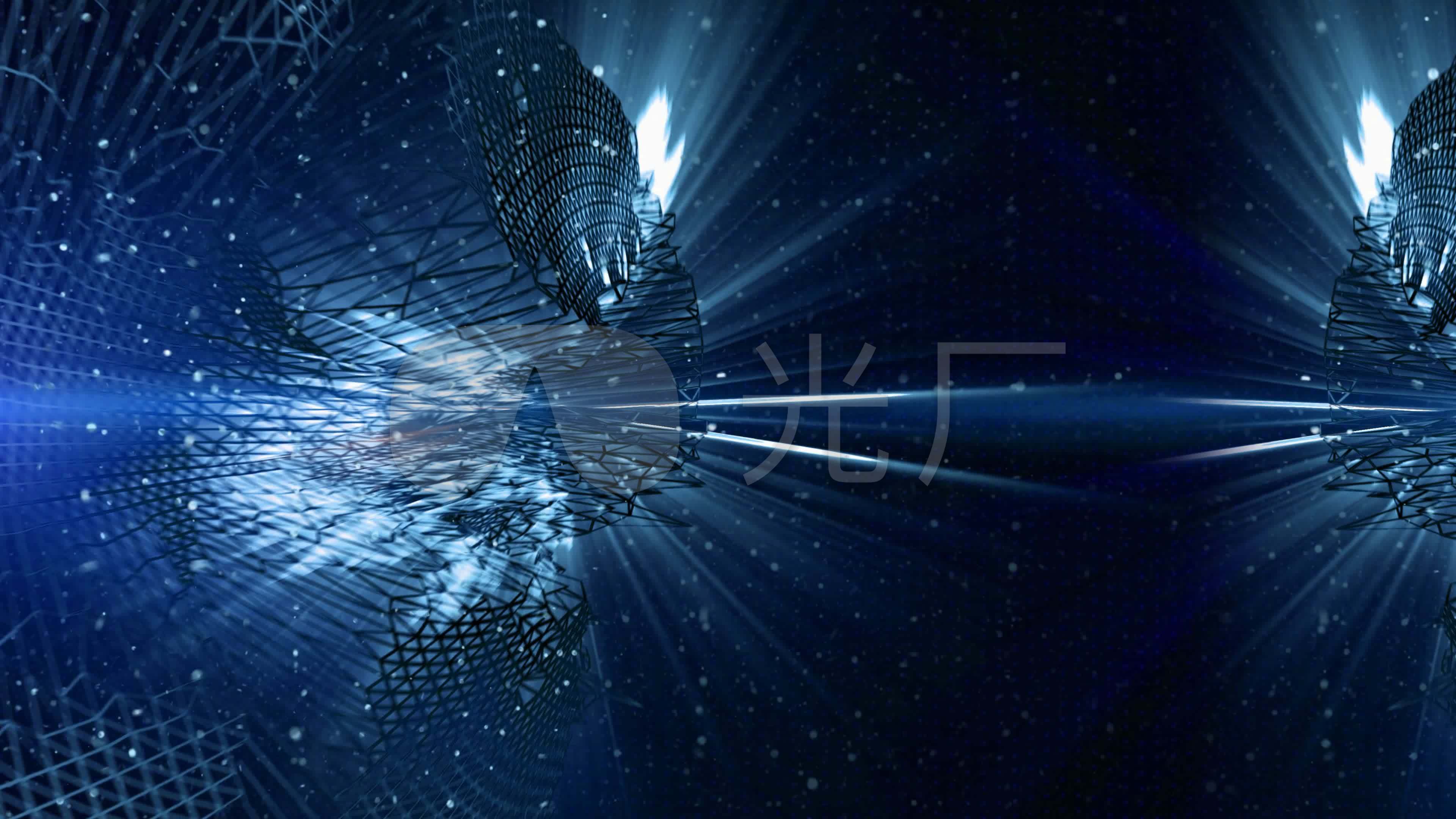 超清4k蓝光科技粒子背景_3840x2160_高清视频素材下载