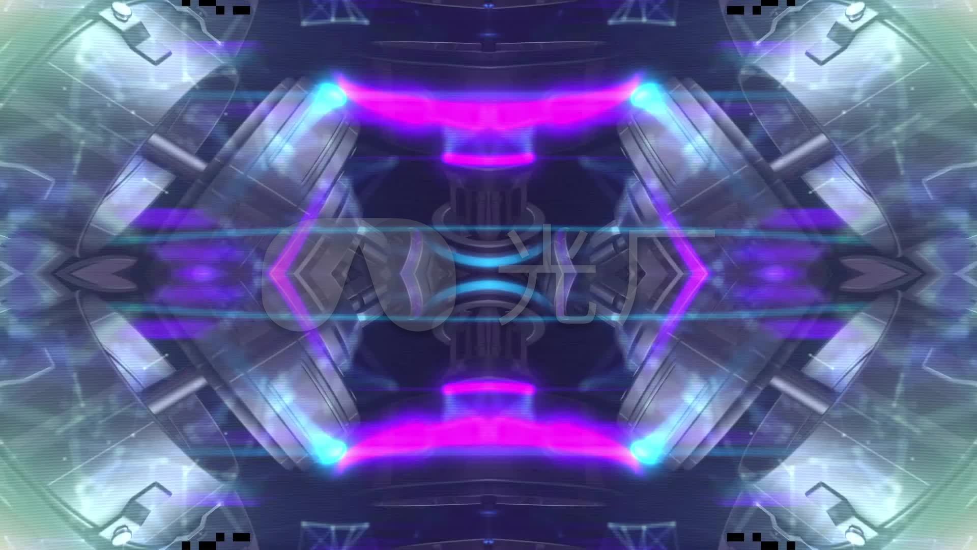 酷炫国产电音节奏动感氛围大屏背景