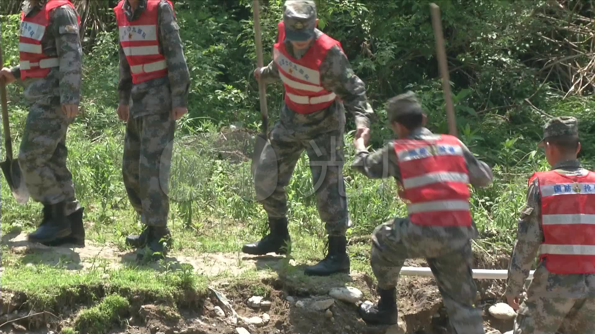 应急保障国防光缆抢修_1920x1080_高清视频素材下载