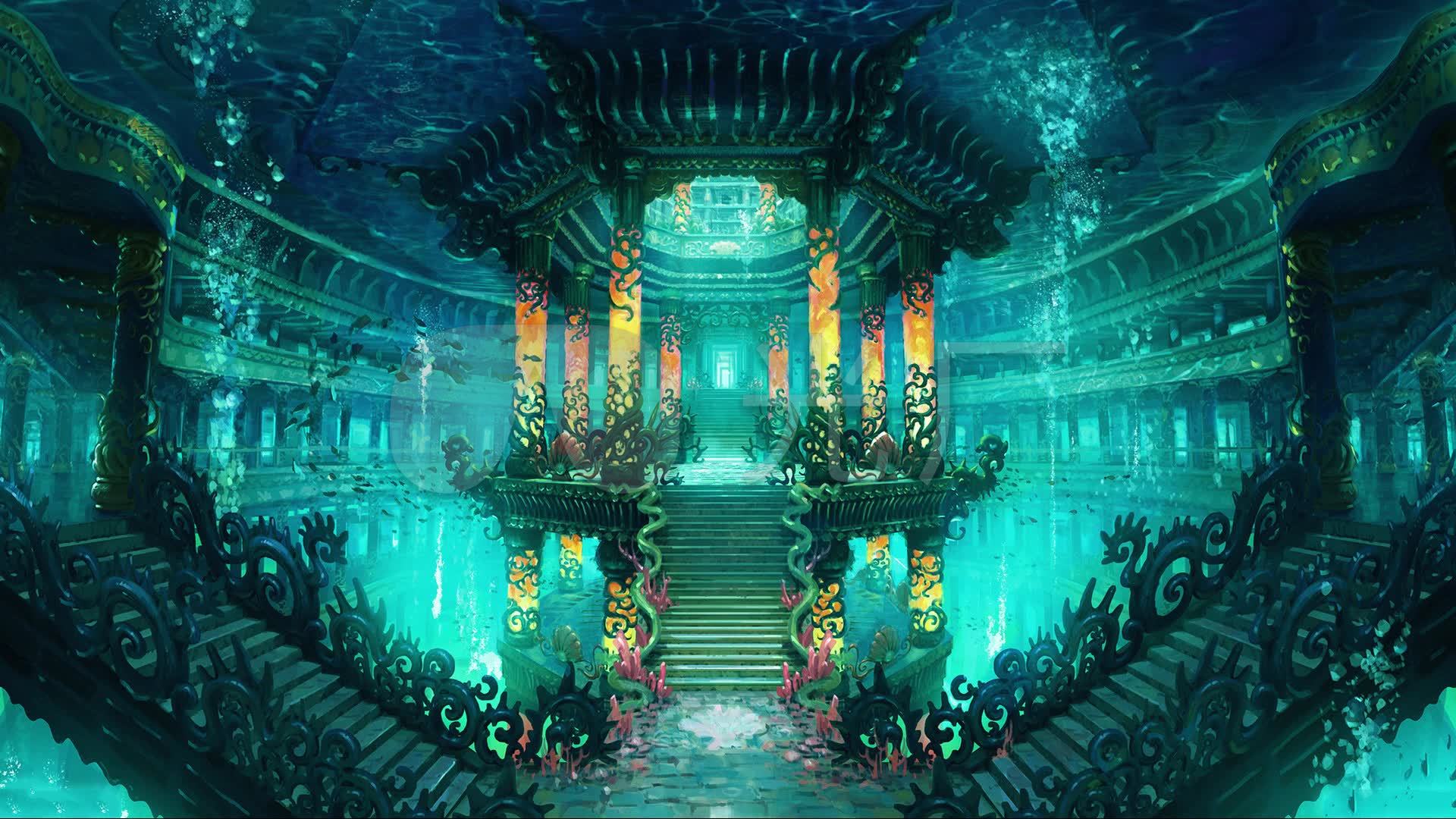 东海龙宫背景_1920x1080_高清视频素材下载(编号:)