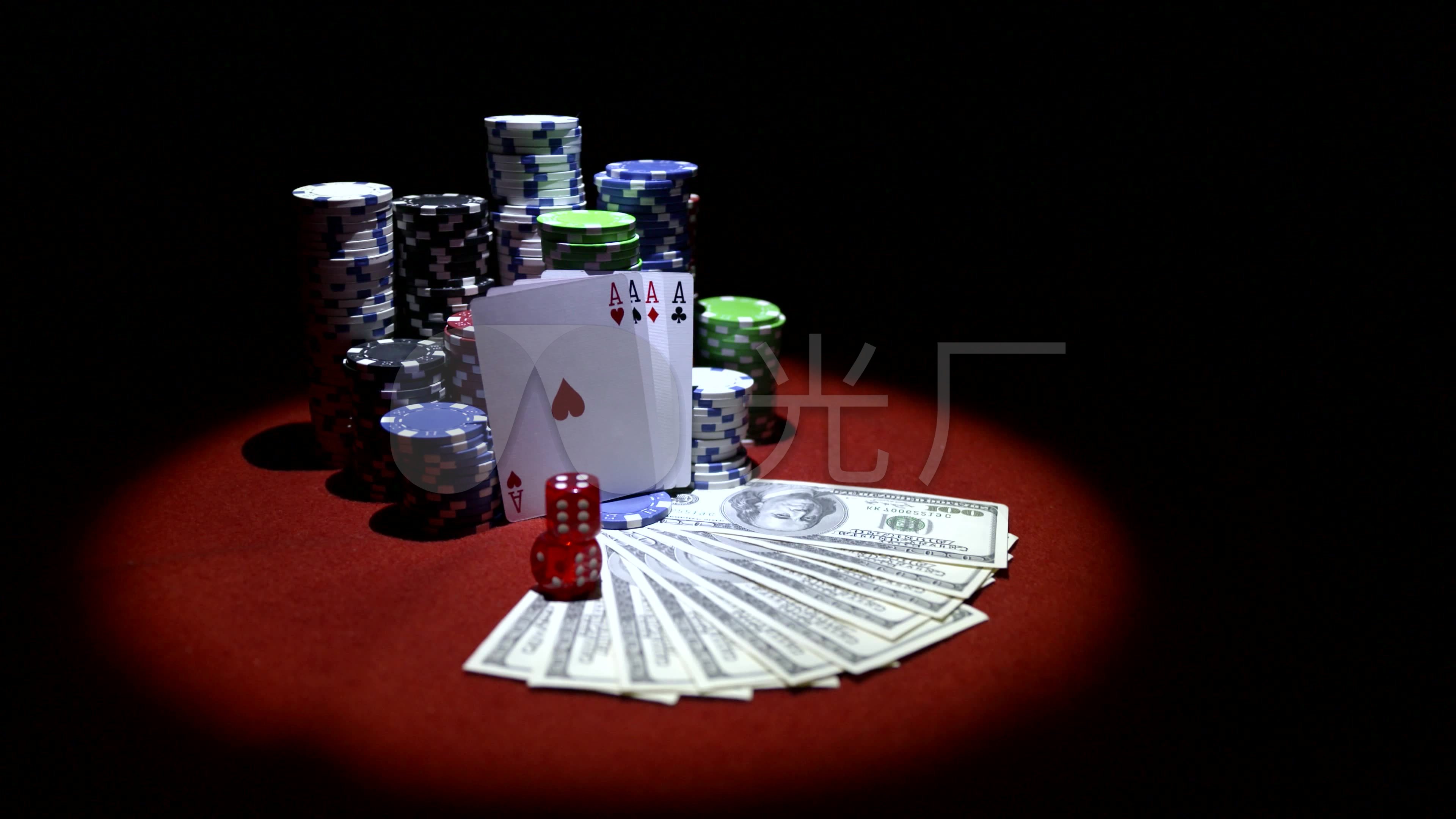 4k扑克牌,筹码_3840x2160_高清视频素材下载(编号:)