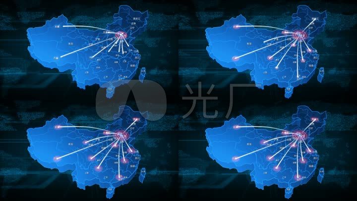 原创科技全国地图辐射