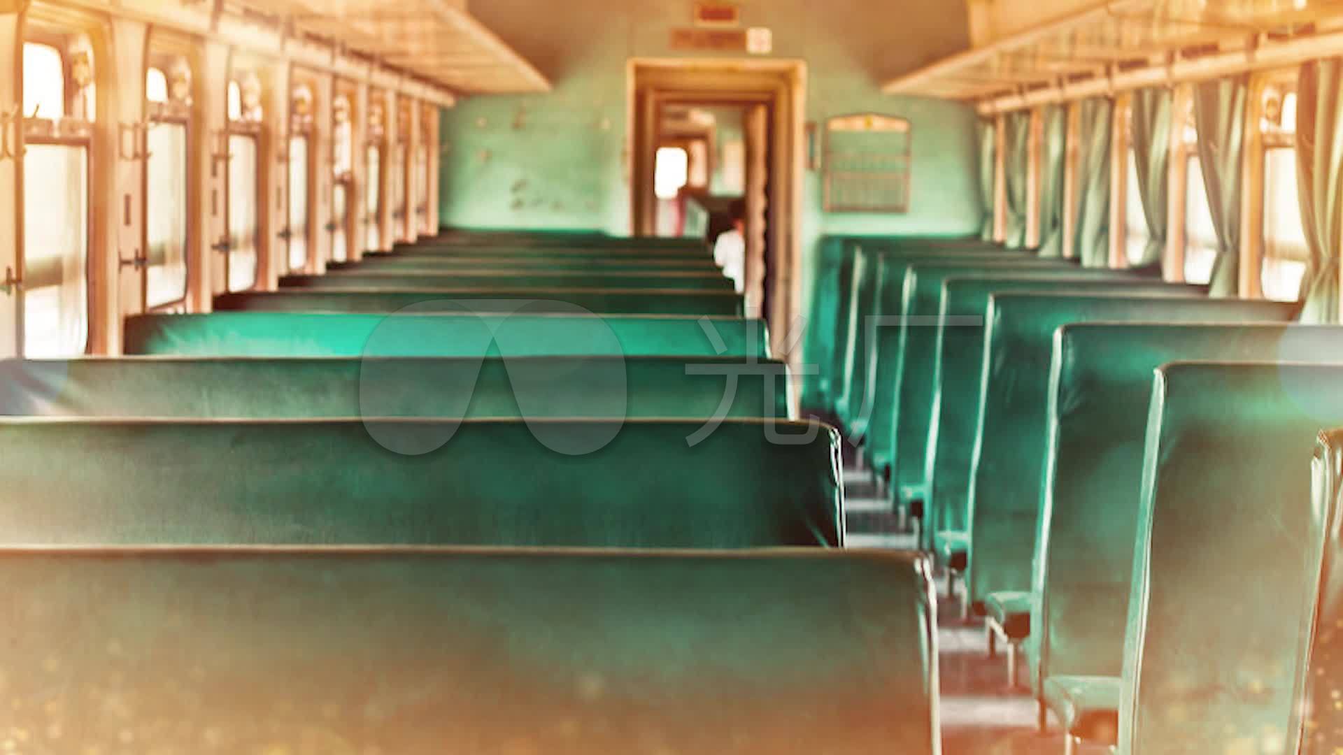 火车80年代怀旧绿皮车火车车厢_1920x1080_高清视频