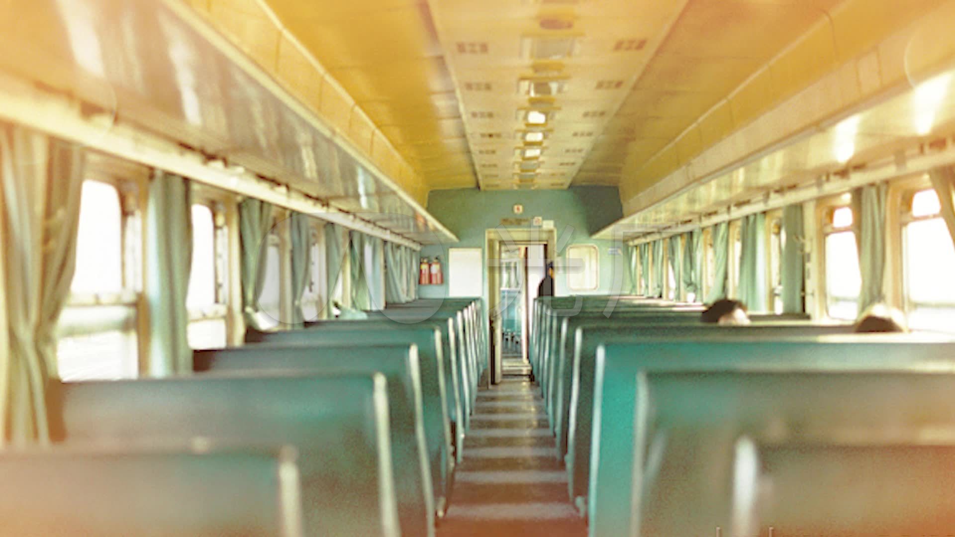 火车80年代怀旧绿皮车火车车厢_1920x1080_高清视频