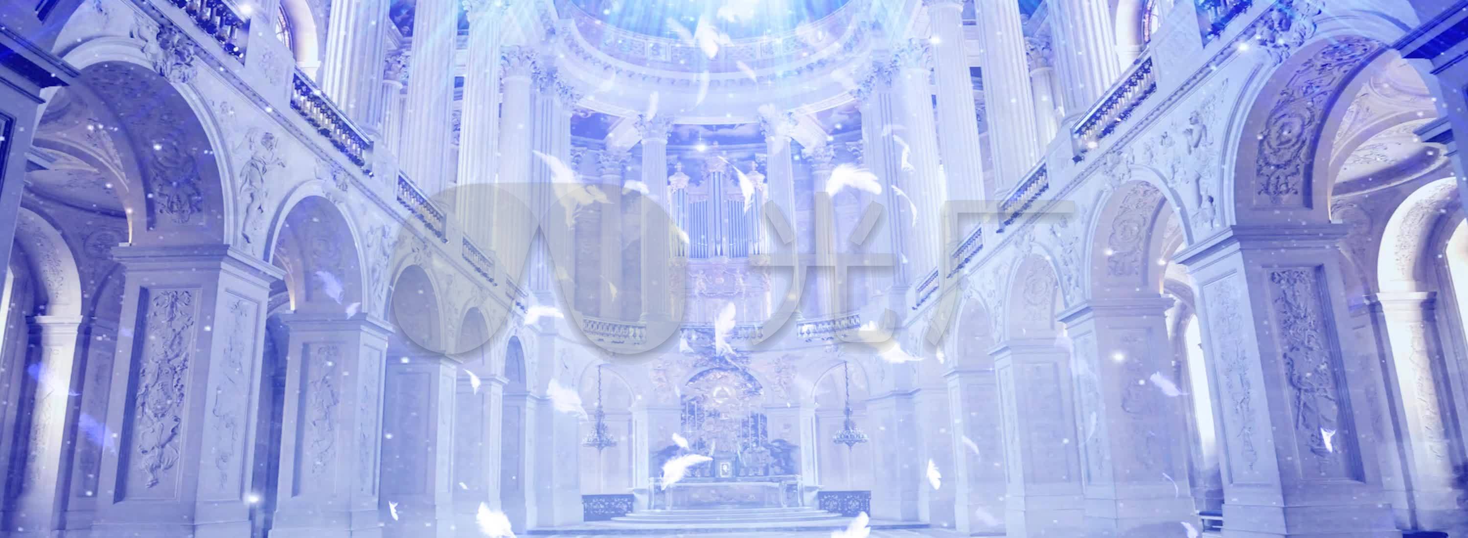 【原创】浪漫欧洲宫殿_3000x1100_高清视频素材下载
