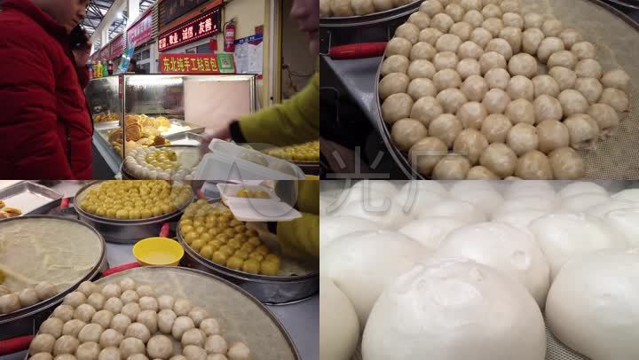 东北粘豆包白馒头