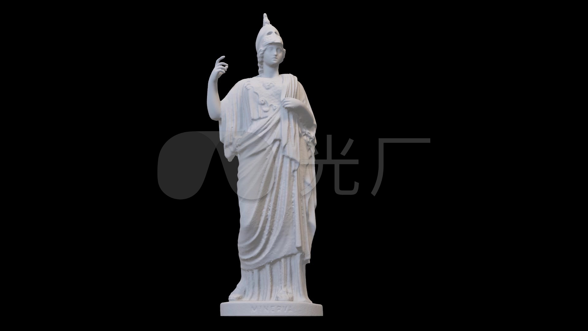 智慧女神石膏像3d模型