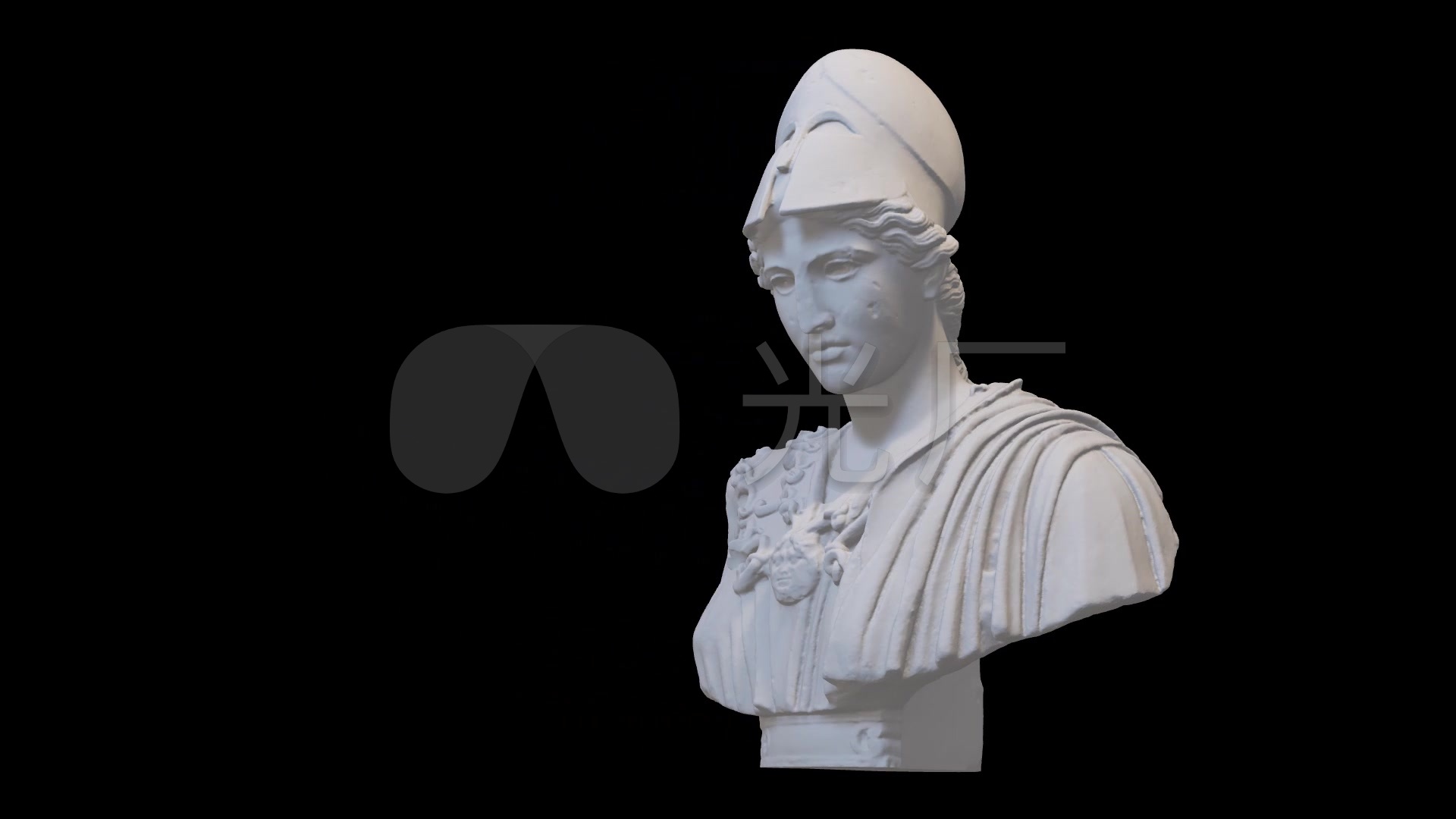 韦莱特里的雅典娜石膏像3d模型