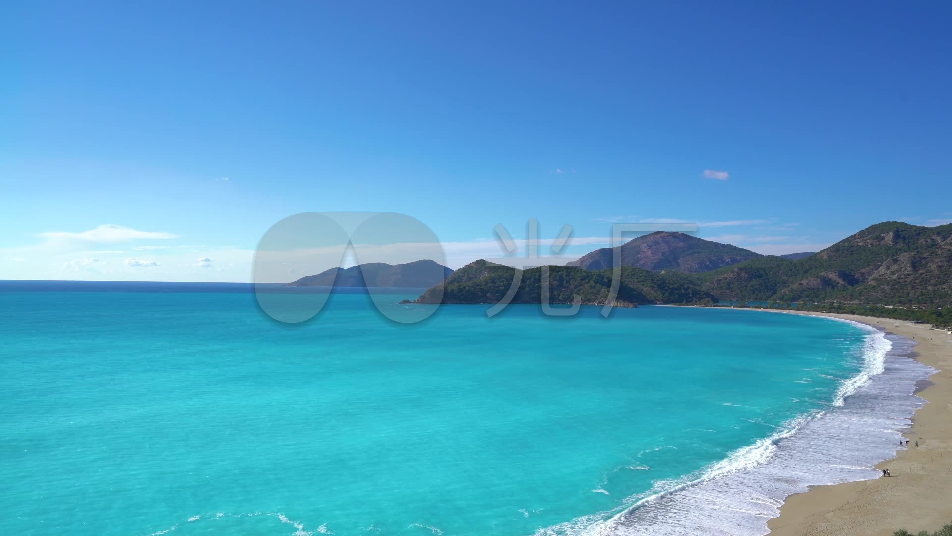 壁纸1920x1080超清海滩,壁纸1920x1080超清情侣 航拍海滩碧海蓝天碧海白沙_1920x1080_高清视频素材