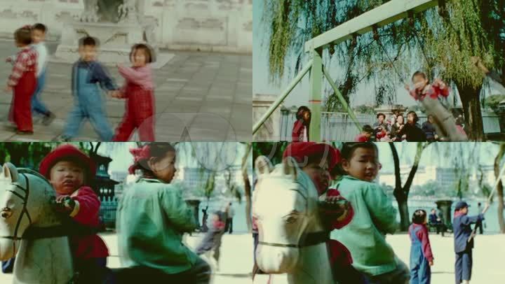 80年代公园儿童视频素材