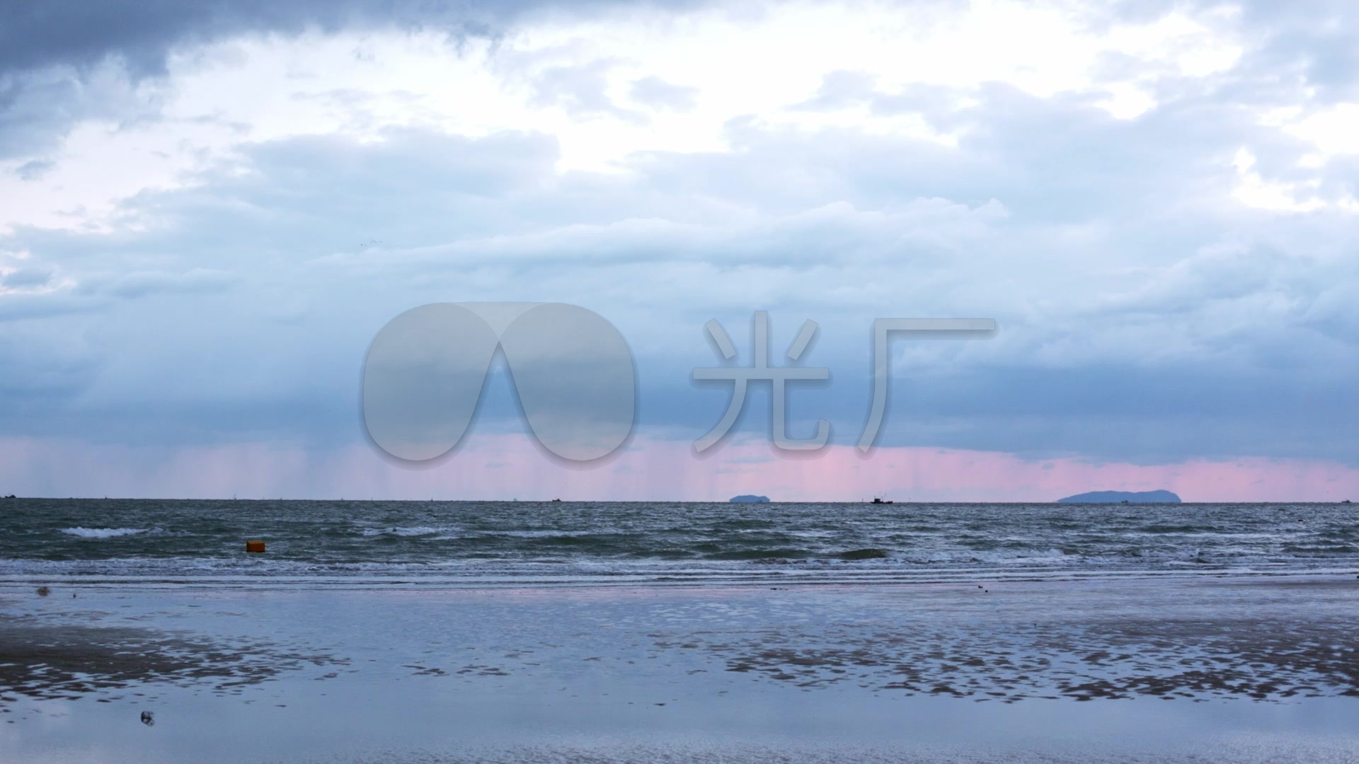蓬莱海边风光朝霞(光)