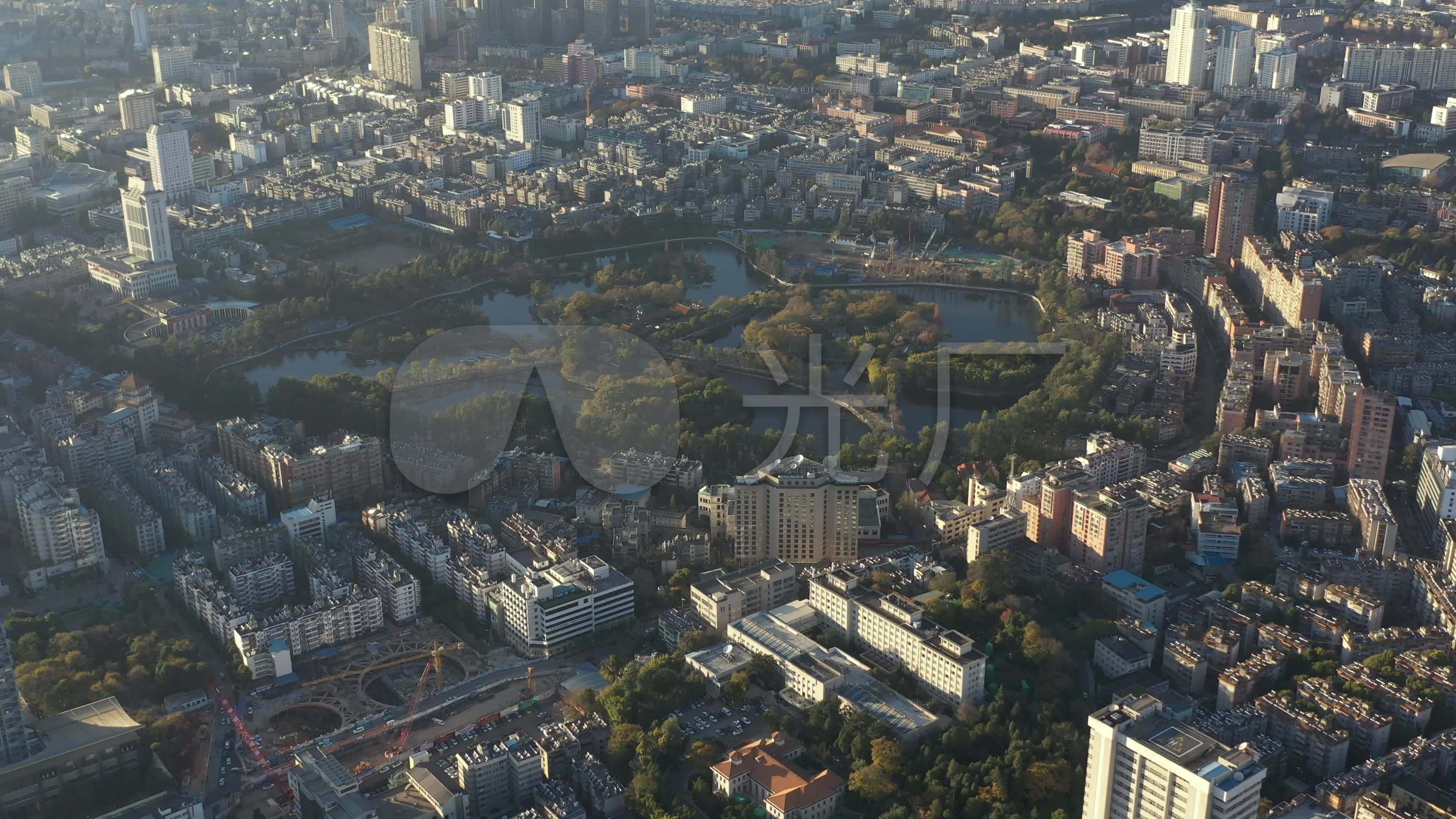 4k昆明翠湖航拍全景_3840x2160_高清视频素材下载(:)