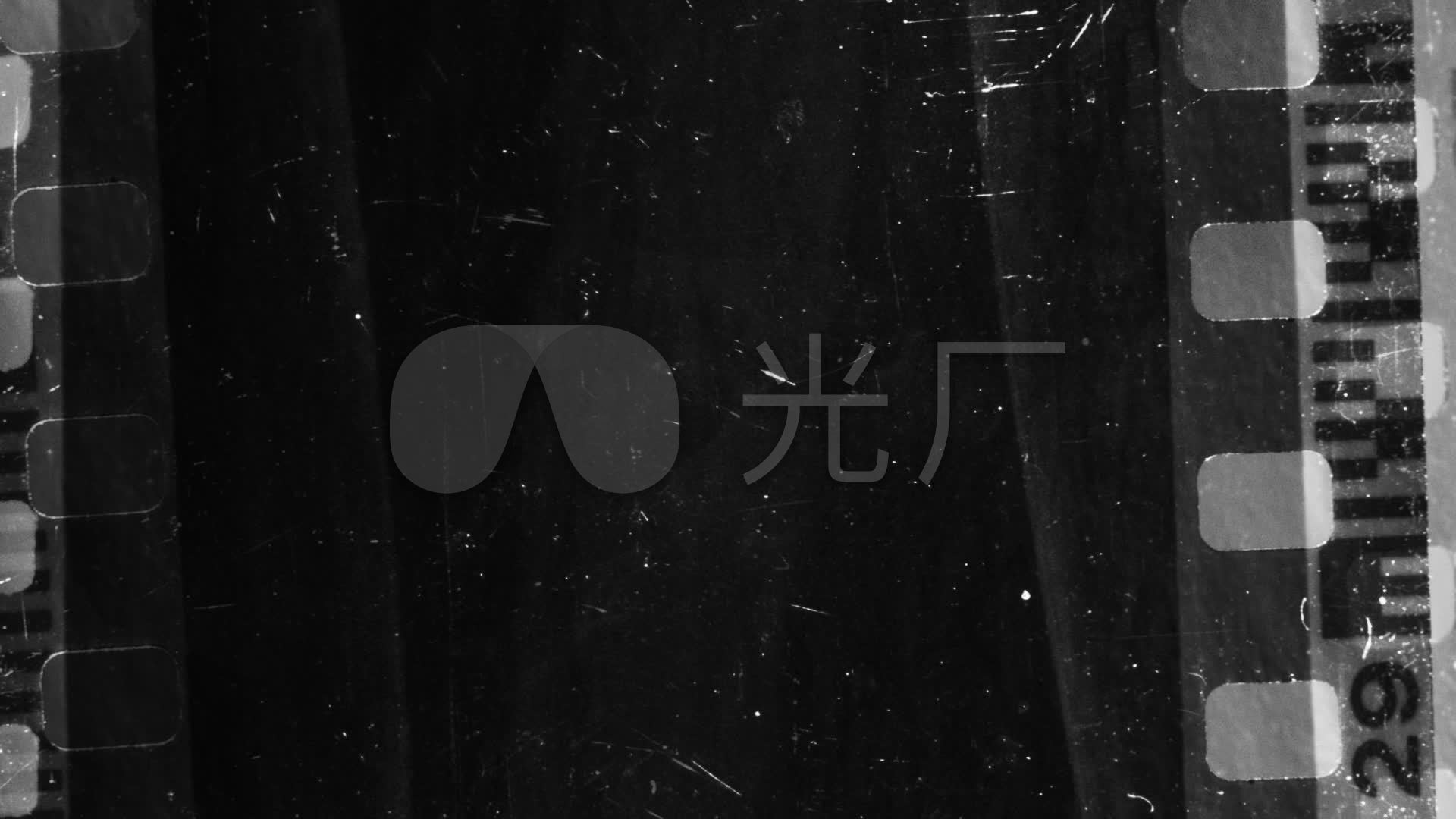 炫酷黑白胶片胶片划痕_1920x1080_高清视频素材下载