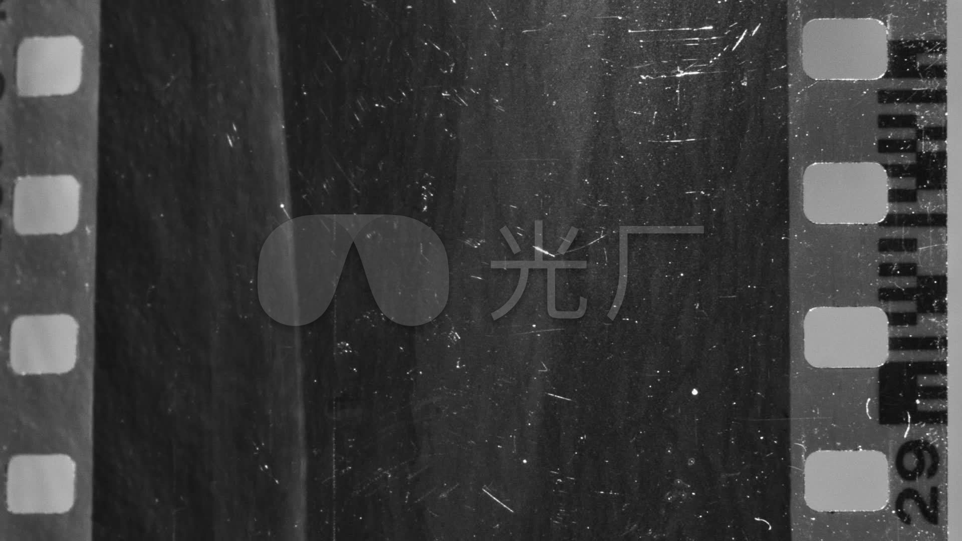 炫酷黑白胶片胶片划痕胶片感_1920x1080_高清视频素材