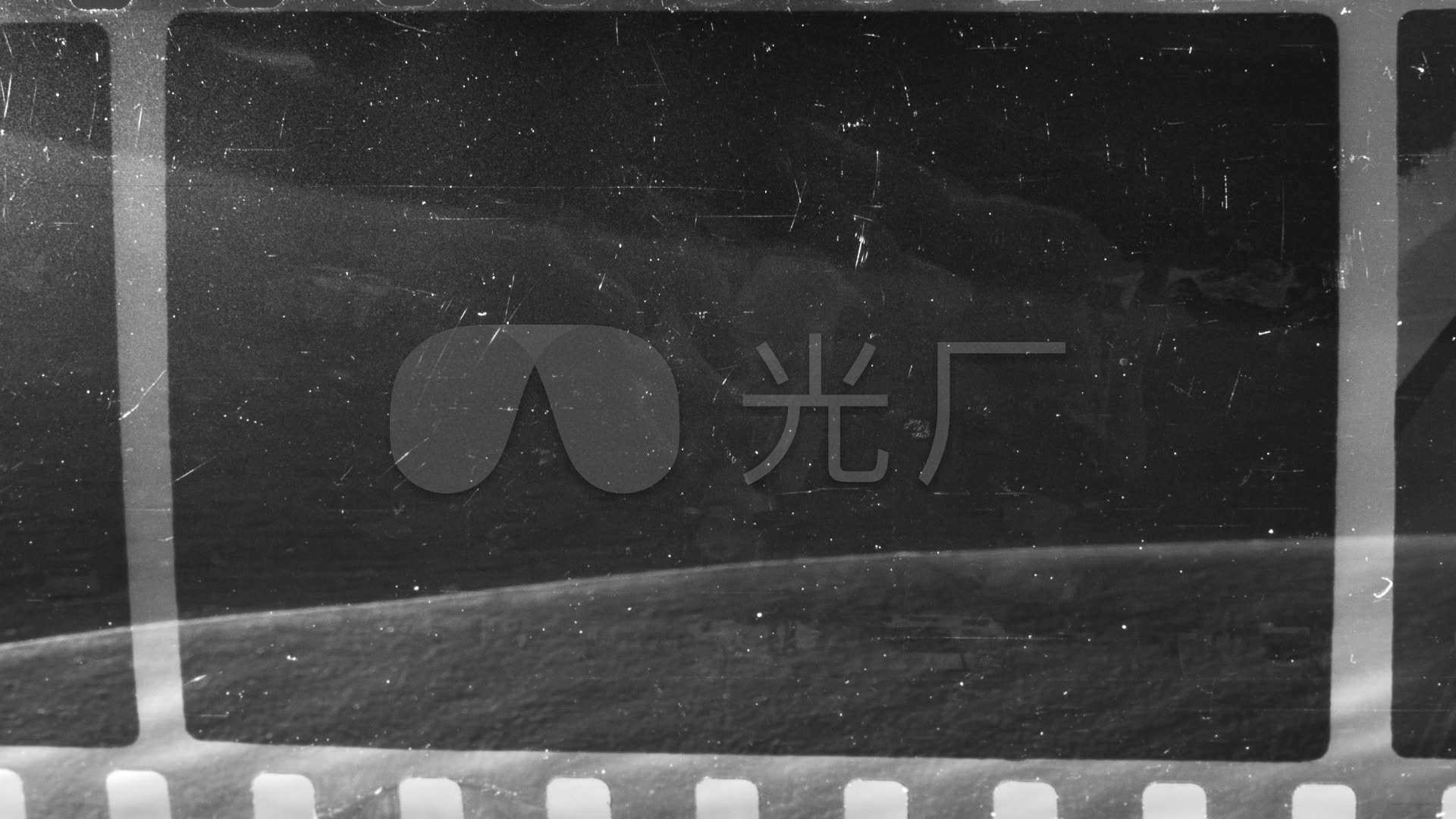 炫酷黑白胶片胶片划痕_1920x1080_高清视频素材下载