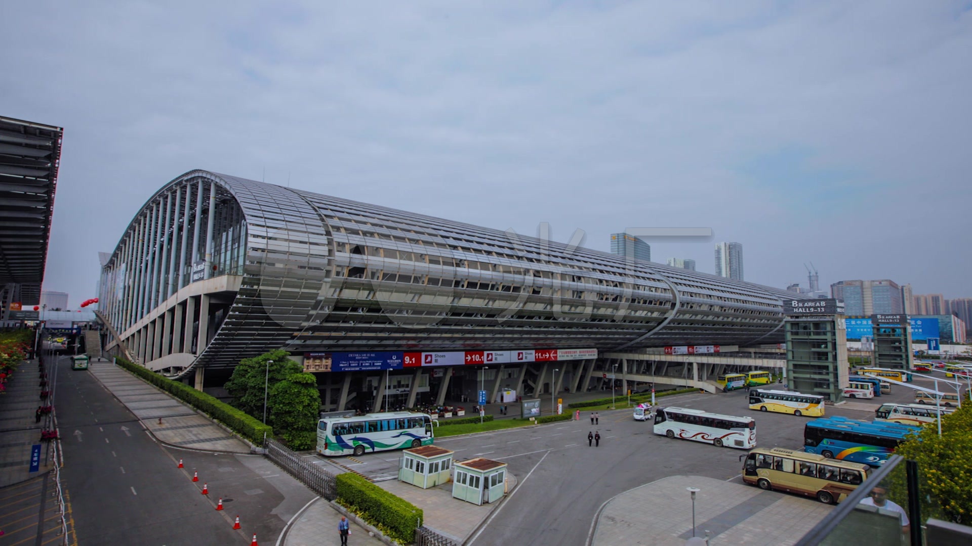 广交会延时拍摄_1440x1080_高清视频素材下载(编号:)