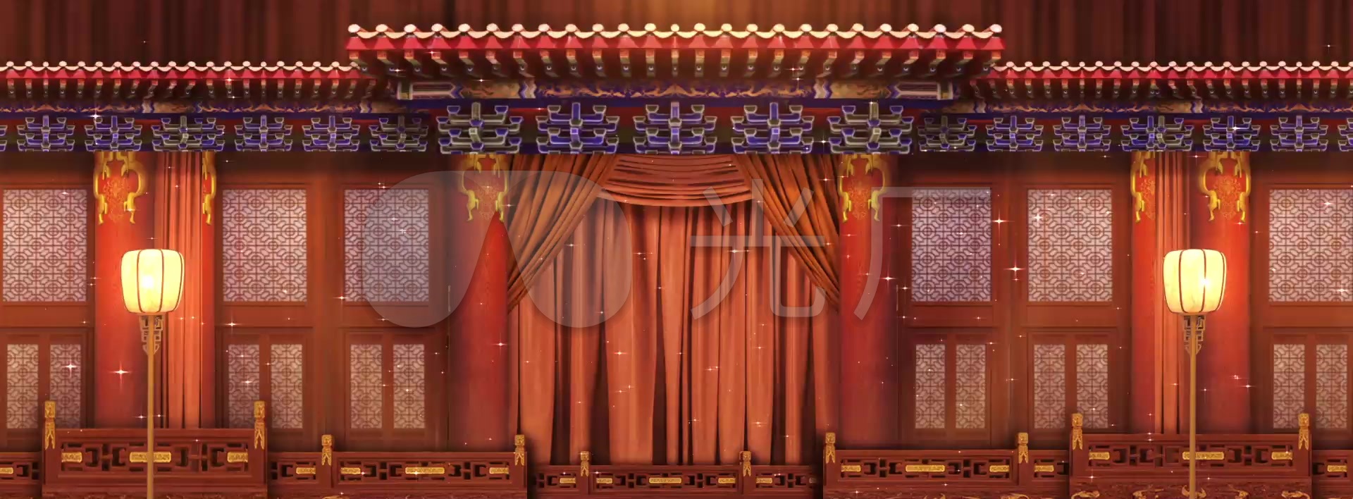 京剧舞台_1920x708_高清视频素材下载(编号:3297472)_舞台背景_vj师网