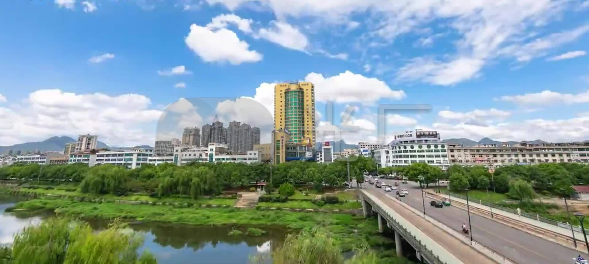 浙江金华浦江航拍延时_1920x860_高清视频素材下载(:)