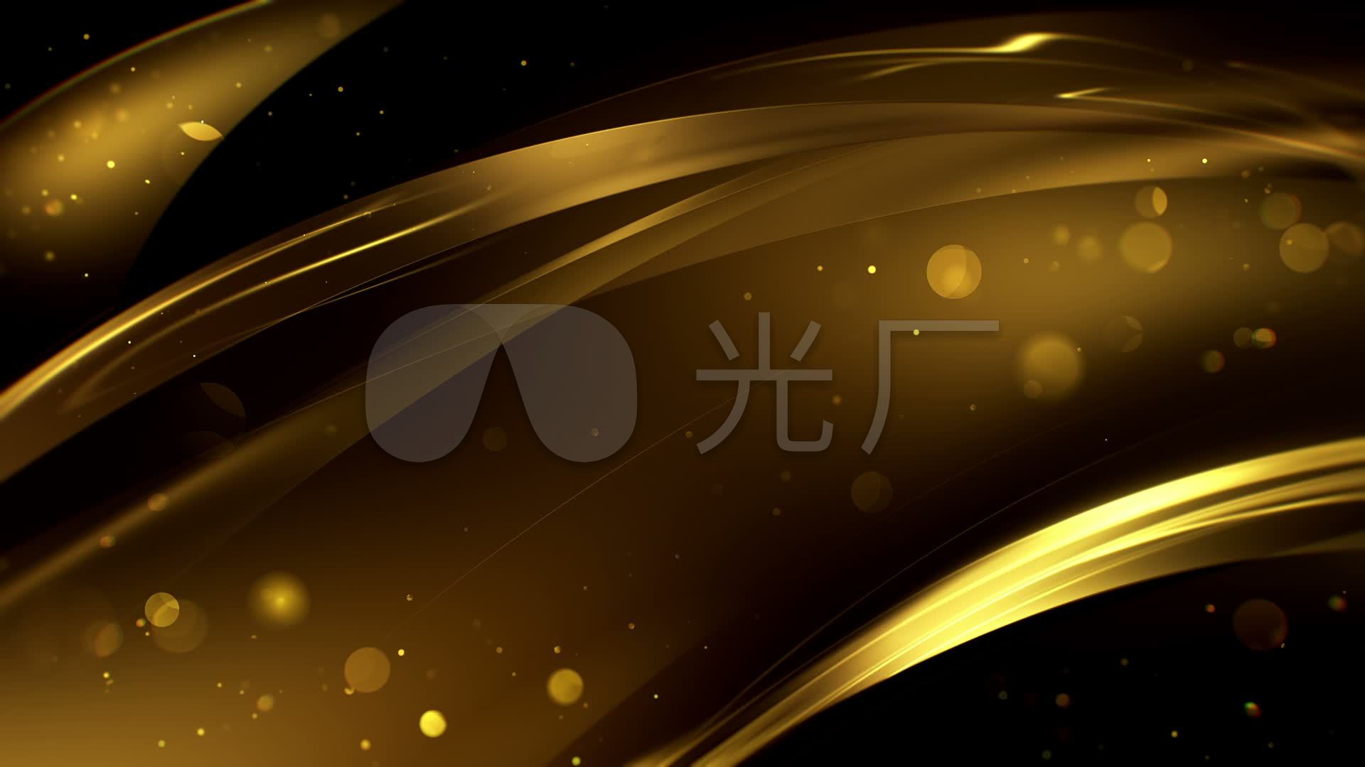 金色背景质感粒子线条_1920x1080_高清视频素材下载