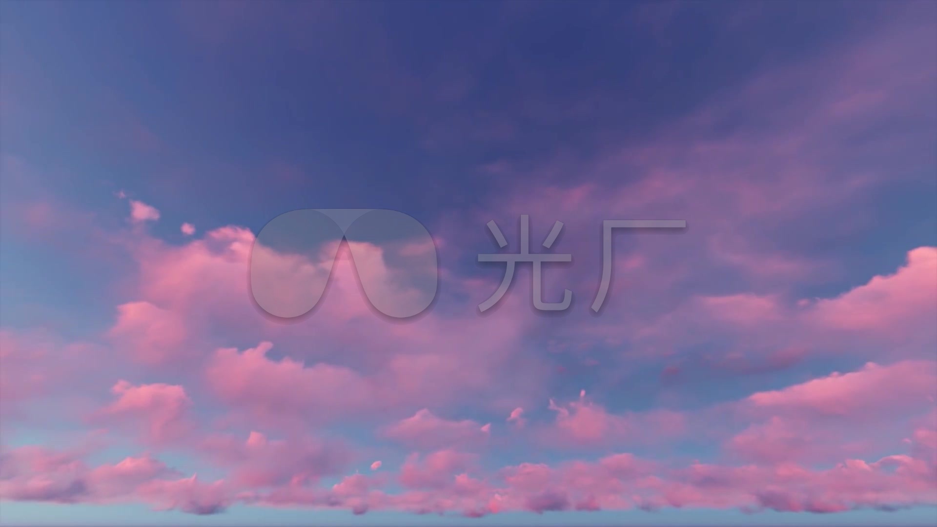 天空云朵红云火烧云云彩行云云朵舞台背景