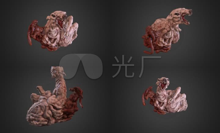2319丧尸狗(obj)