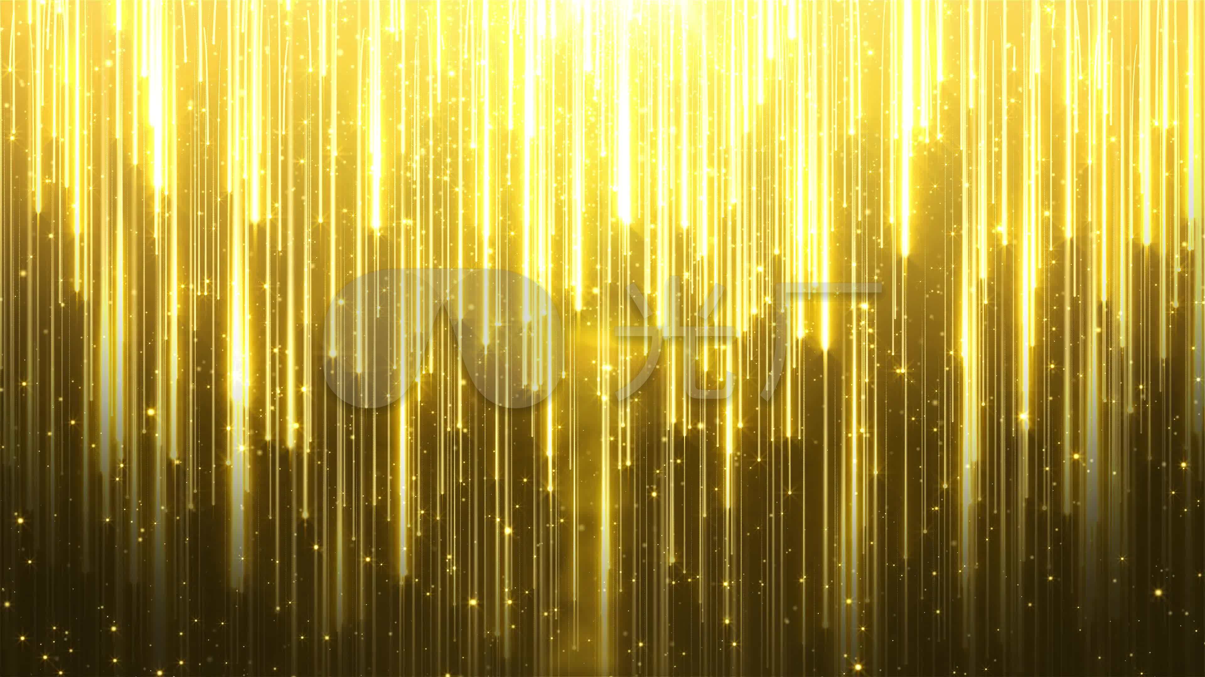 金色粒子流光颁奖典礼背景_3840x2160_高清视频素材