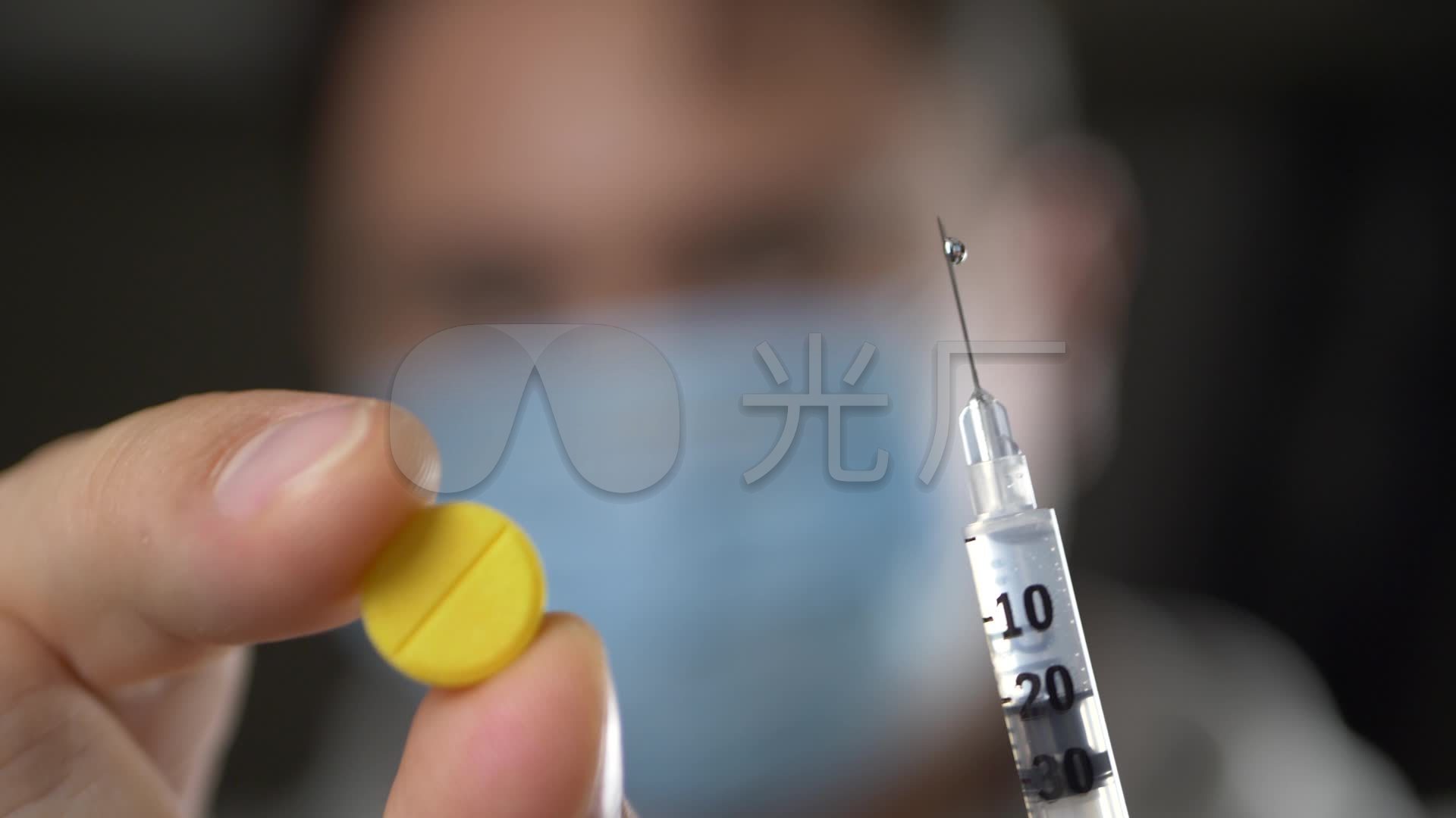 注射器和药片_1920x1080_高清视频素材下载(编号:)