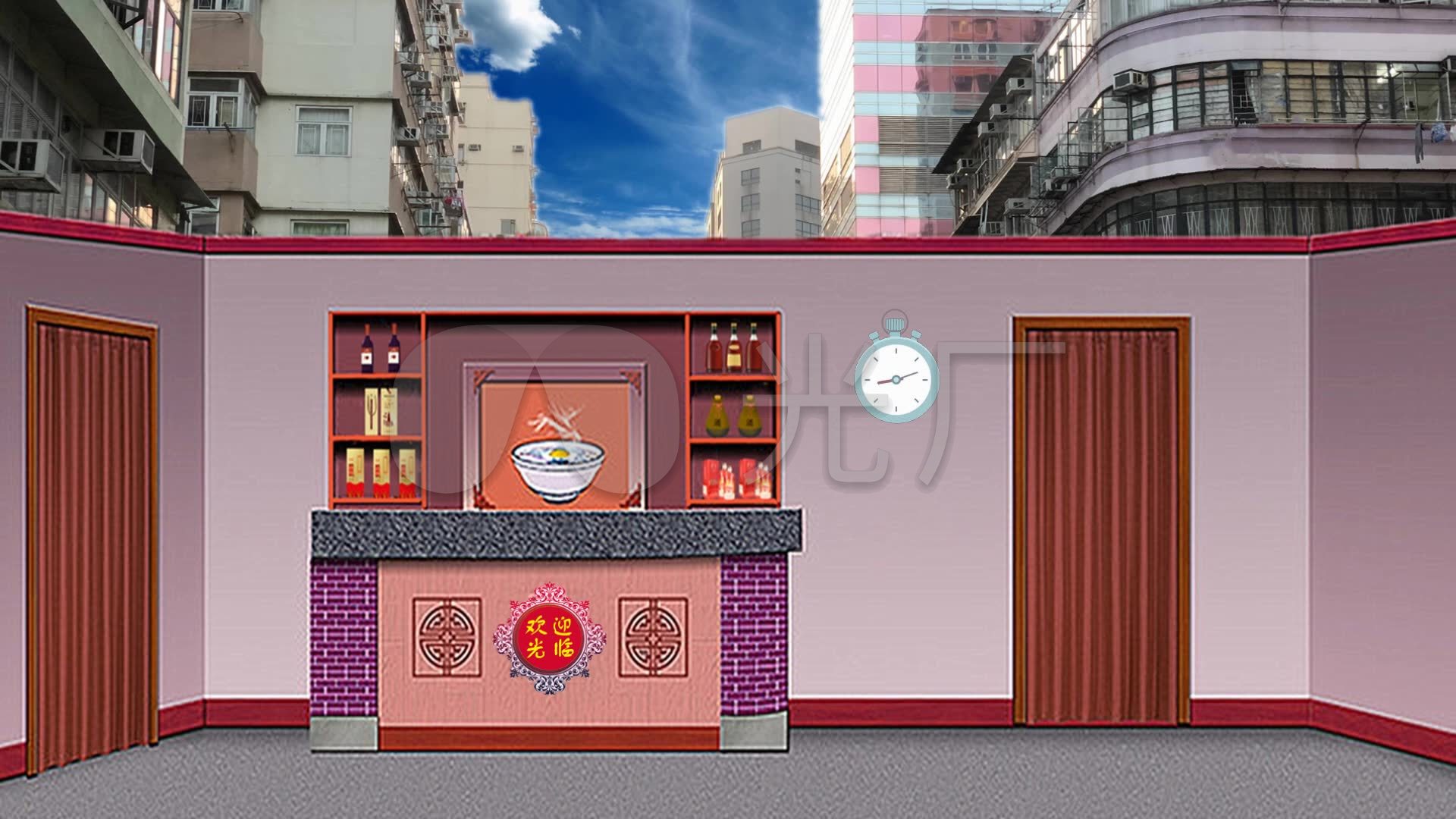 面馆饭店酒店小品背景_1920x1080_高清视频素材下载(编号:3314189)