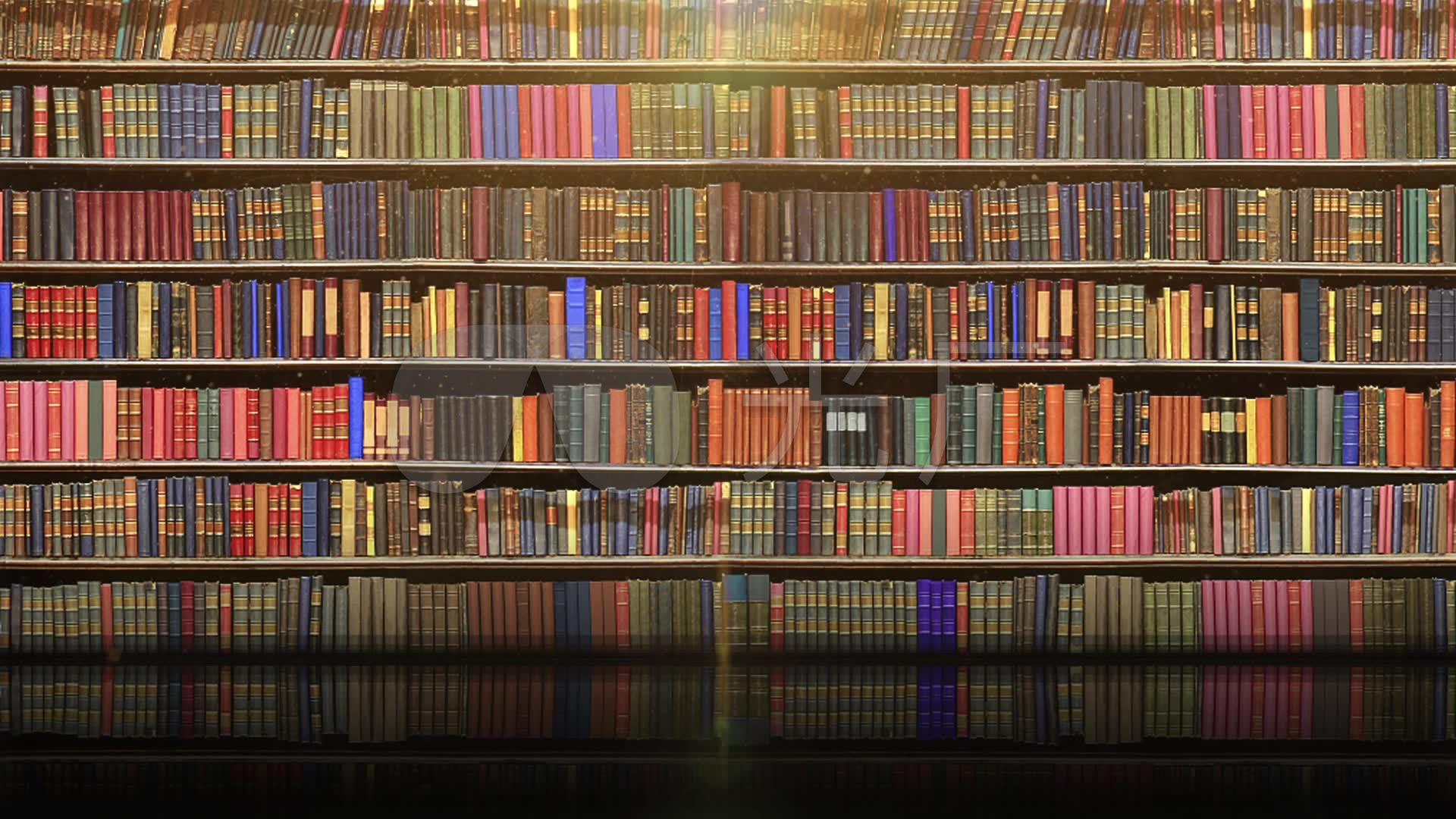 书屋,书背景,led大屏幕背景,图书背景_1920x1080_高清视频素材下载