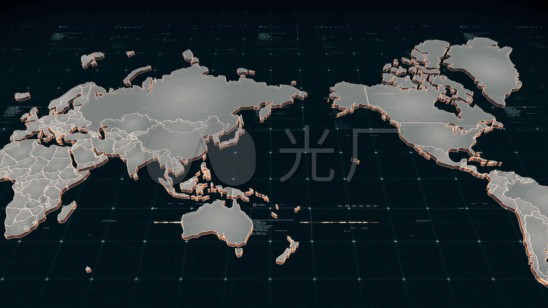 世界地图铁路线连接辐射全球