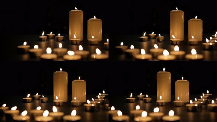 唯美烛光蜡烛祈福祈祷烛光祈福地震祈福爱心烛光温暖祝福蜡烛平安祝福