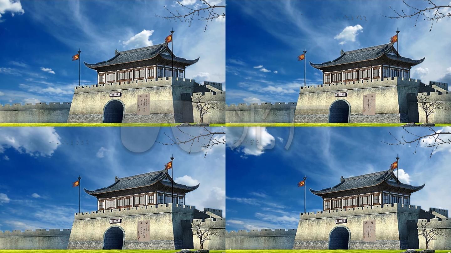 古代城门告示
